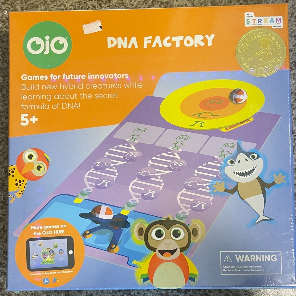 DNA Factory Game - OJO STREAM Learning-Moms Choice 5+ Innovators Sealed New